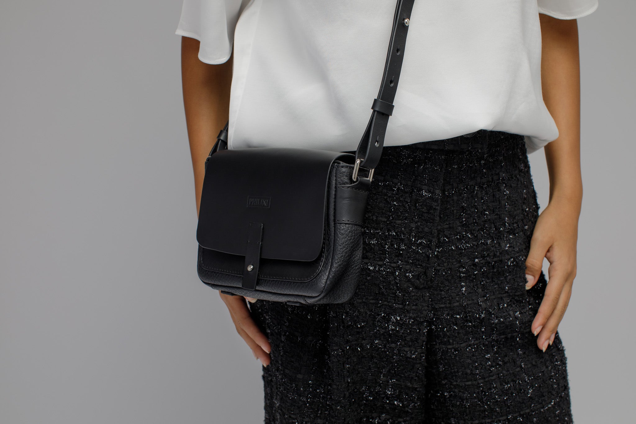 small black purse german brand philini