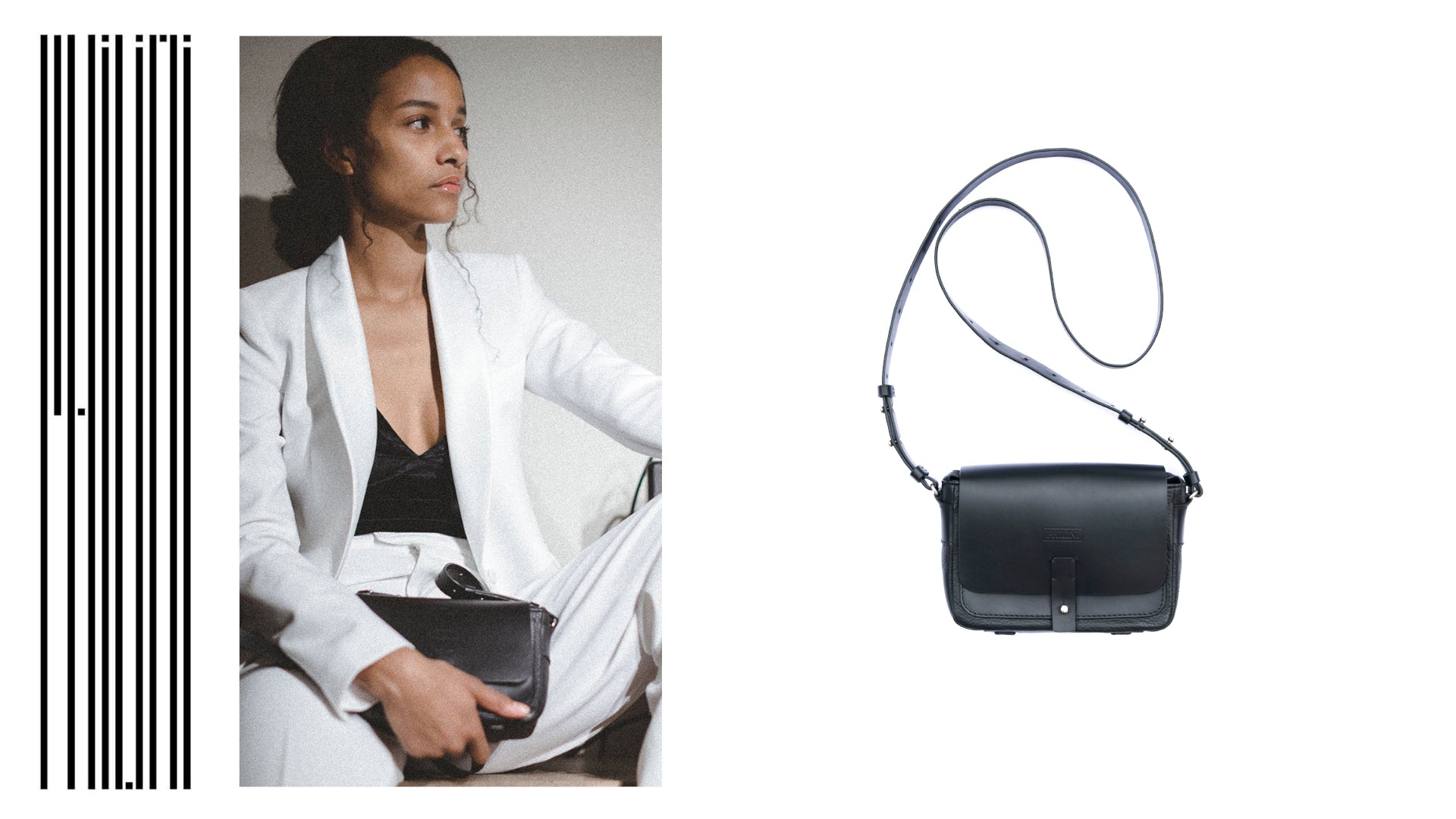 Whitney black leather mini bag philini