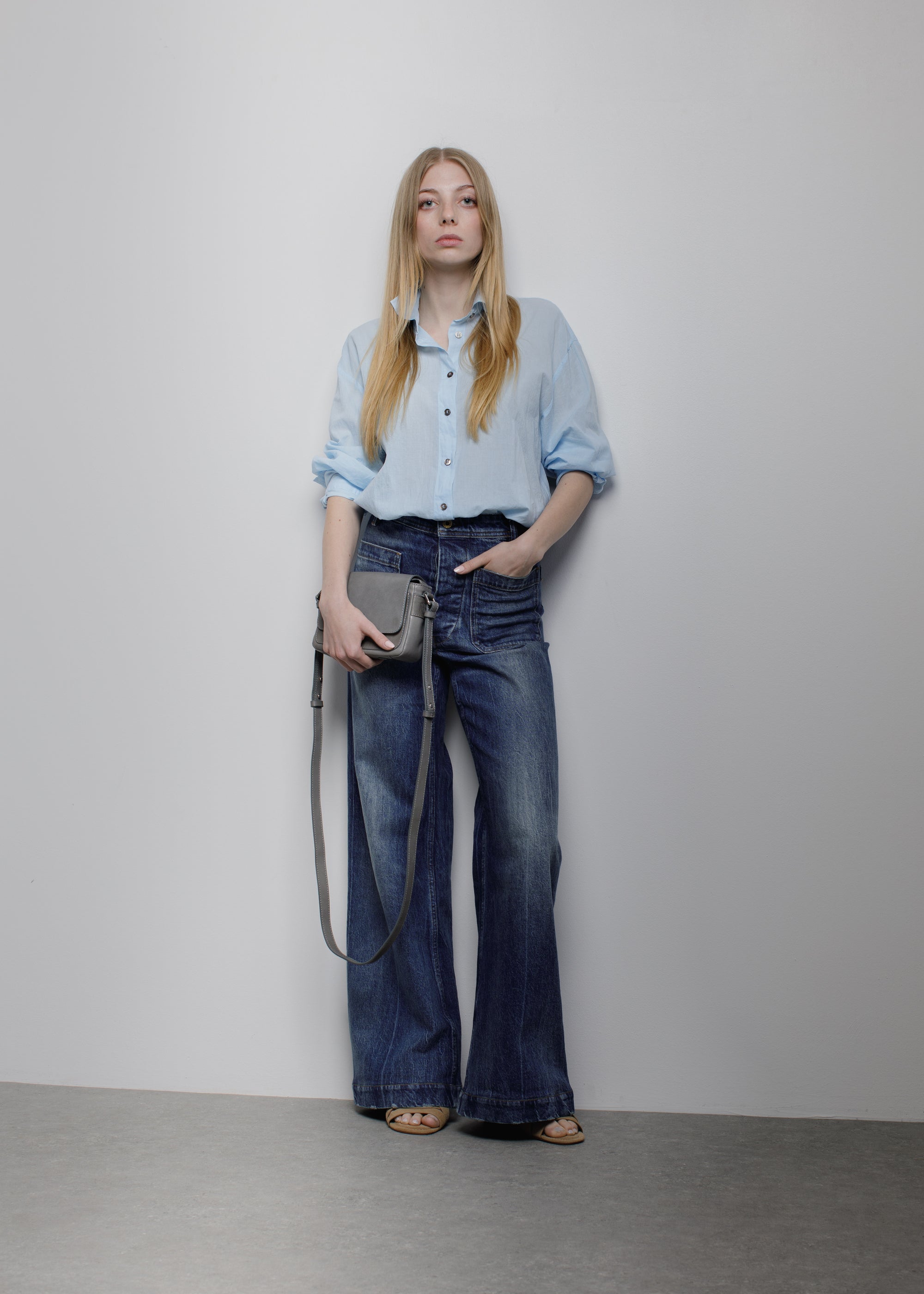 Grey mini crossbody bag - Whitney