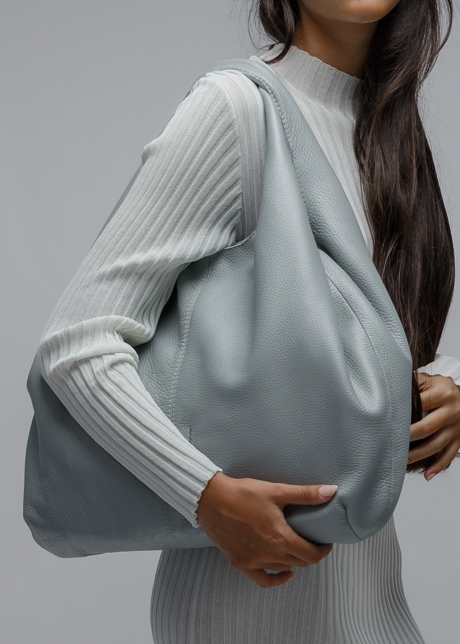 Graue Hobo-Tasche – Melanie