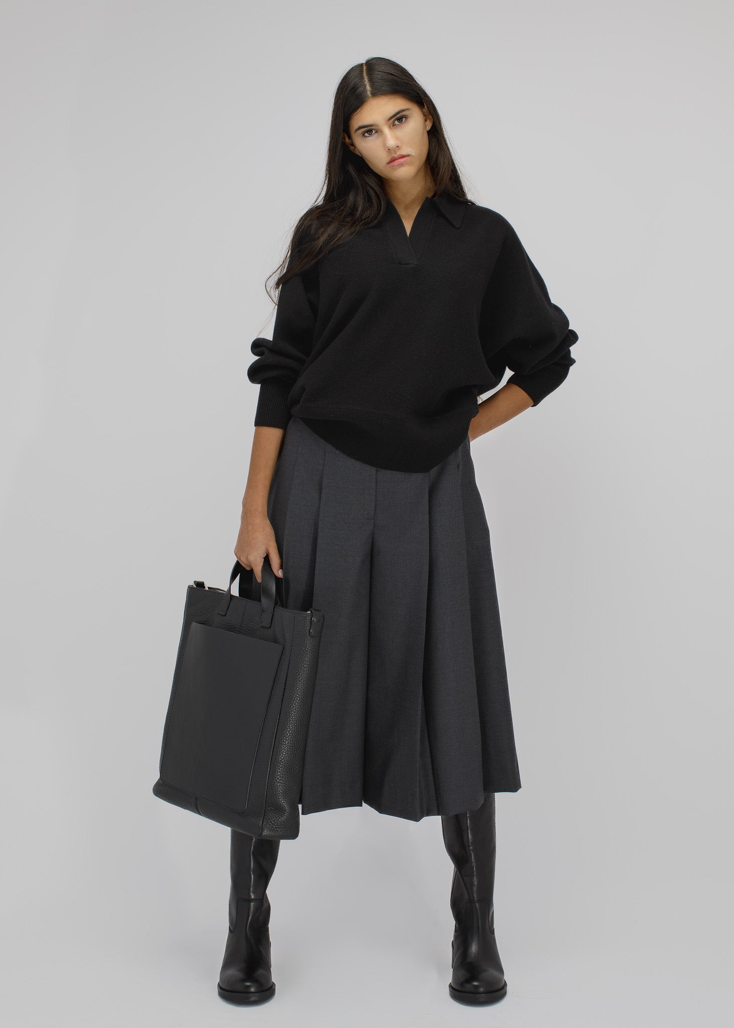 Black business tote bag - Andrea