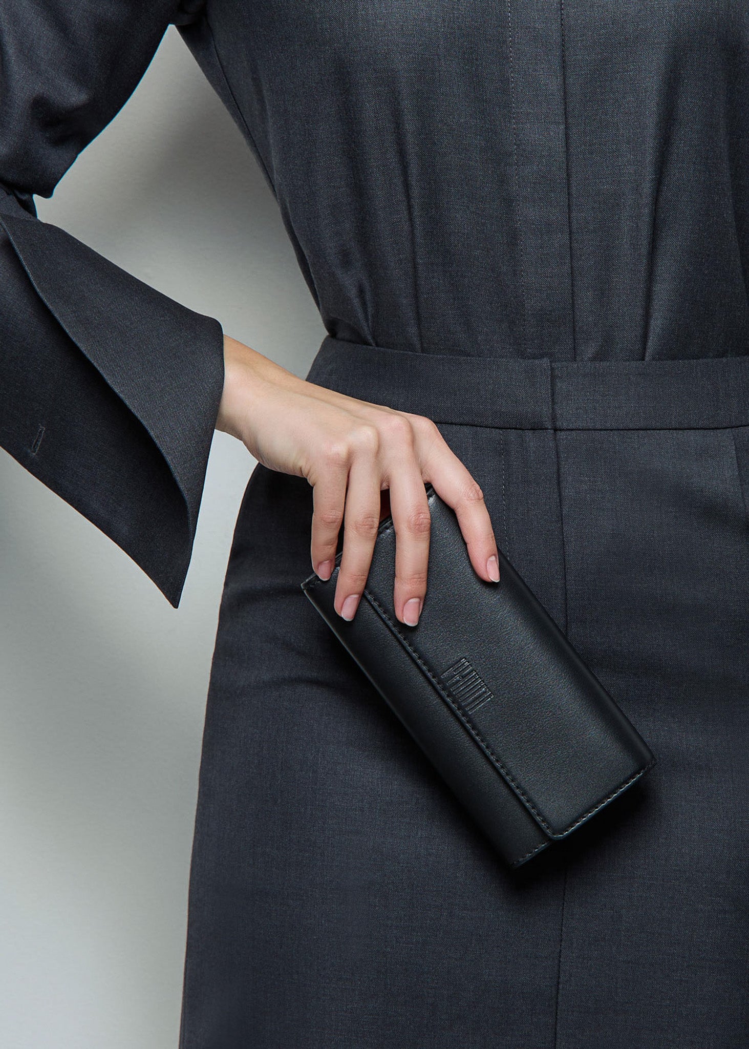 Schwarzes elegante Portemonnaie - Tina