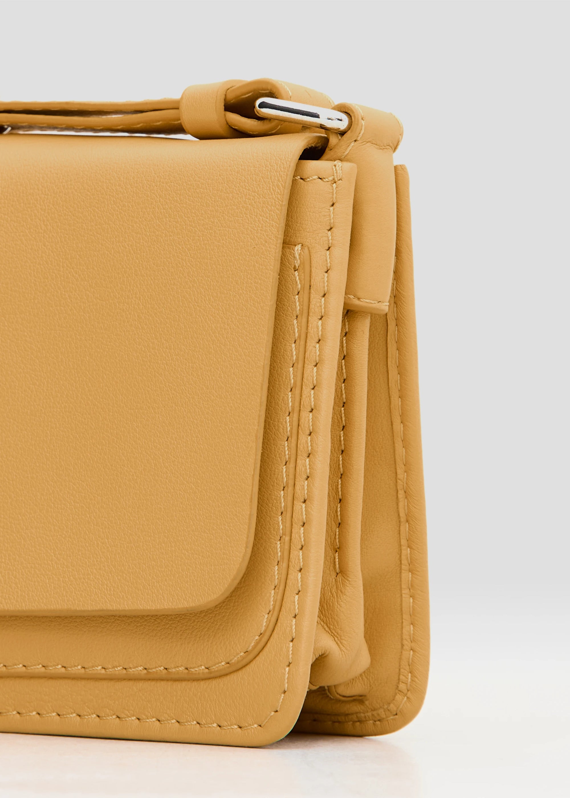 Yellow crossbody wallet bag - Mihaela